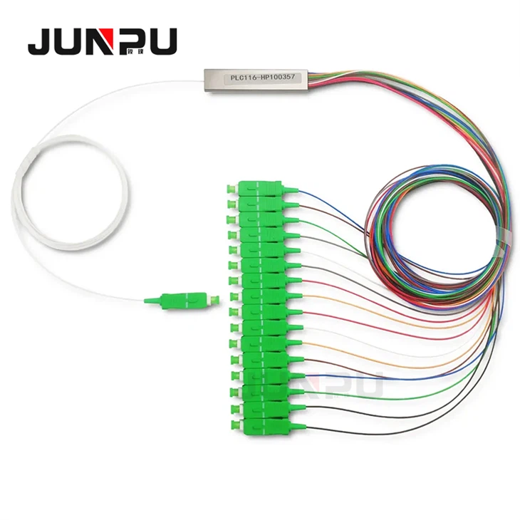 Mini Steel Tube 1X16 Fiber Optic PLC Splitter